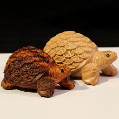 Træsnittet Penge Skildpadde Pynt Hjem Feng Shui Stue Kontor Dekoration Skrivebords Pynt Skildpadde Statue