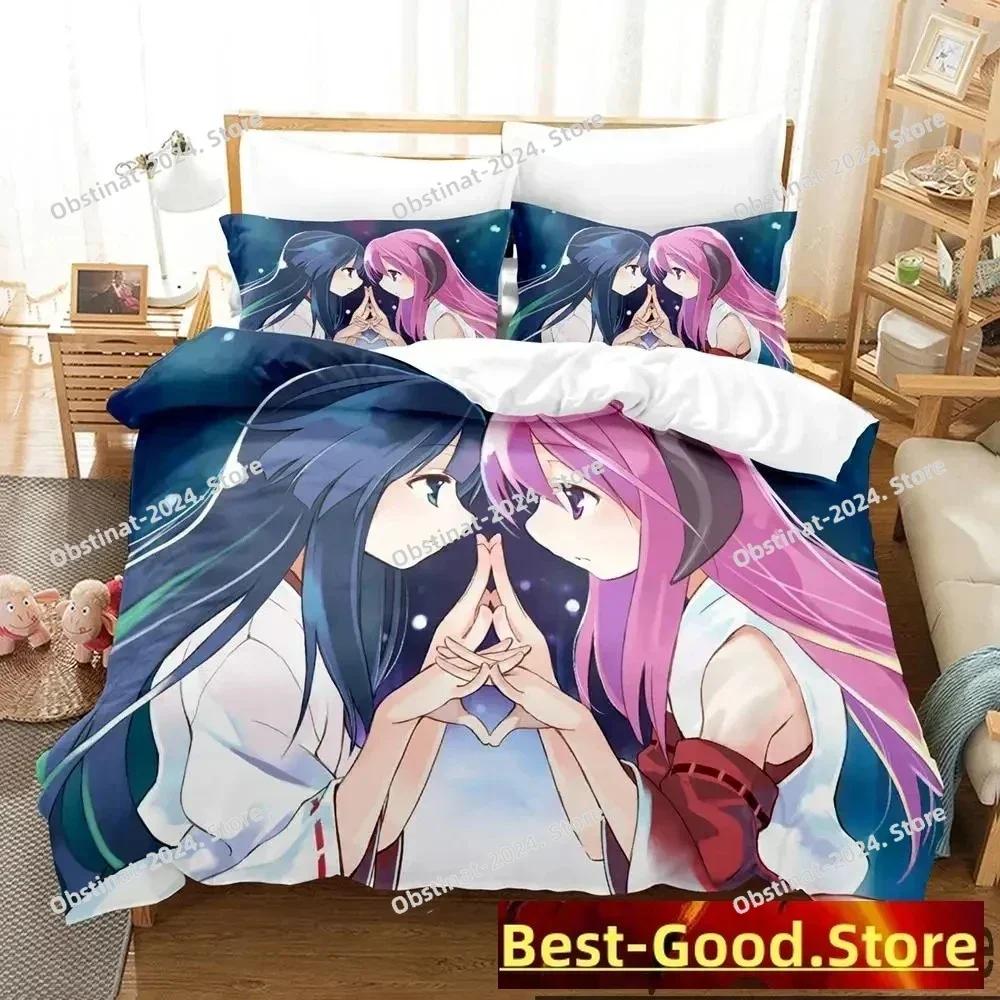 3D Anime Higurashi When They Cry Bedding Set Printed single Comforter Quilt Duvet Cover Pillow Case 3 Pieces Set Kids Adult Size