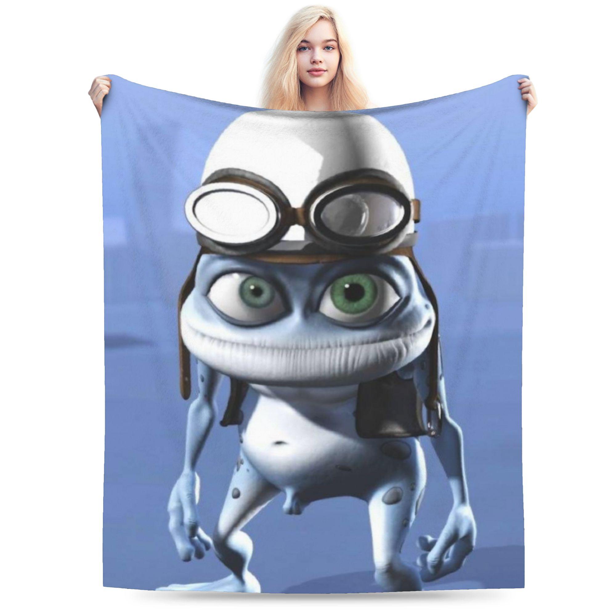 Crazy Frog Мультяшное одеяло Ультрамягкое плед для дивана 50x60 дюймов Разные размеры Плюшевое тонкое одеяло 130cmx150cm