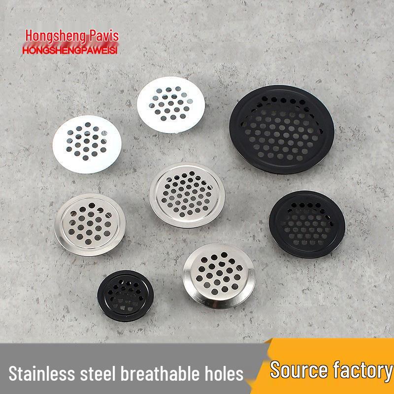 

Pavise Furniture Stainless Steel Cabinet Ventilation Hole for Shoe Cabinets Hole Diameter 19mm Flat