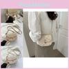 Stylish Vintage Woven Saddle Bag For Women Featuring Casual Chic Design In Beige And Khaki