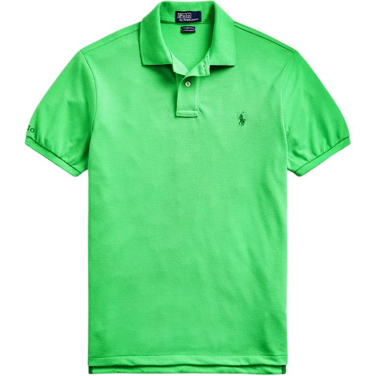

Polo Ralph Lauren SS24 Earth Series Вышитая футболка поло с коротким рукавом с логотипом маленькой лошади Мужские топы MNPOKNI1N820670-300 XS