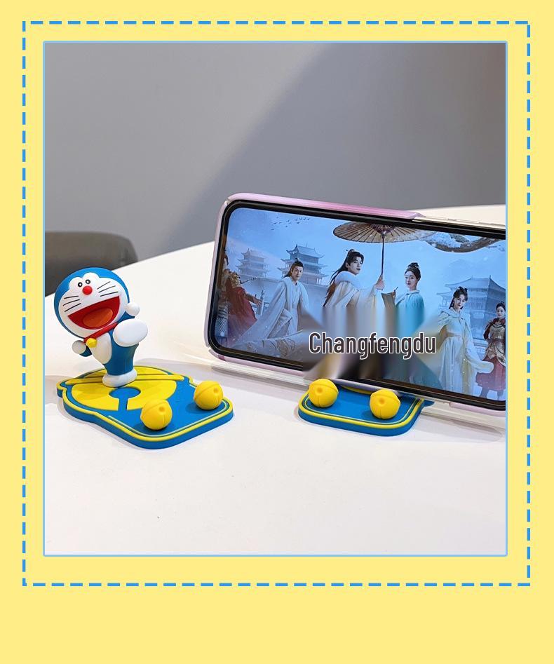 Doraemon Cartoon Phone Holder: Creative Desktop Ornament & Gift