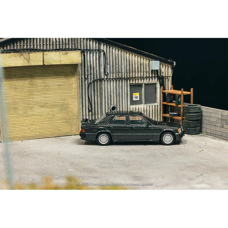 In Stock TW 1:64 Mercedes Benz 190 E 2.3 16 Blue Black Metallic Collection Toys Diecast Car Model Tarmac Works