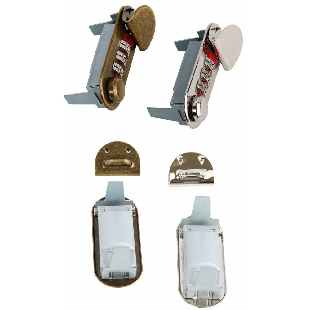 DIY Notebook Password Lock Waterproof Briefcase Lock Durable Alloy Lock  Handbag