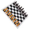 Plastic 2 In 1 International Chess Draughts Set Portable Travel Games Intelligent Toy