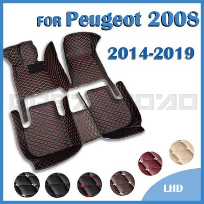 Autószőnyegek Peugeot 2008 2014 2015 2016 2017 2018-hoz Egyedi Autós Lábvédők Autós Szőnyeg Borítás Belső
