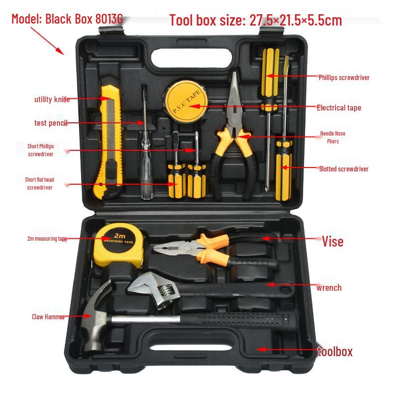 Jing Tong Multifunctional Home Tool Set - Complete Repair Toolbox