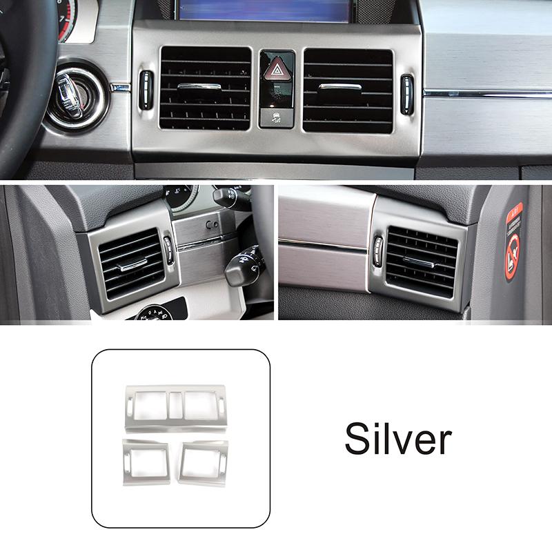 Декоративная накладка на боковое сопло вентиляции кондиционера на консоли, с рисунком под карбон, для Mercedes Benz GLK X204 2008-2012, Автомобильные аксессуары