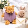 2026 Eggplant Bear & Rabbit Plush Doll - Soft Comfort Dress-up Toy
