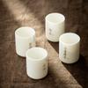 Suet Jade Master Cup Tea Cup Single Tea Cup Ceramic Kung Fu Small Teacup Tea Bowl White Porcelain Zen Single Cup