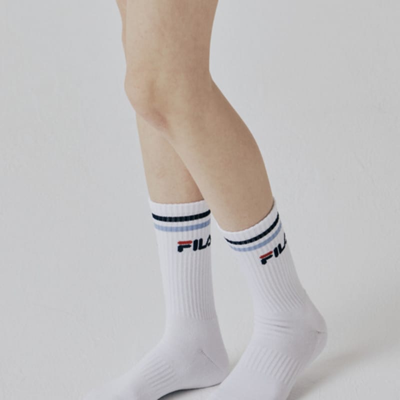 Fila GOLF Fila Two-Line Dual Cushioning Crew 5 Pairs