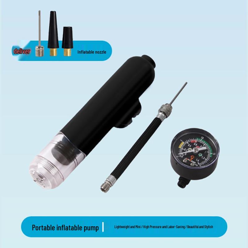 Yaying Portable Dual-Action Ball Pump with Pressure Gauge