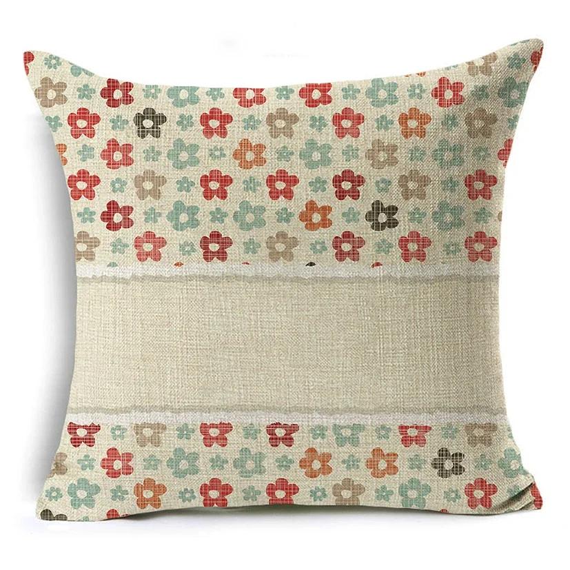 Mandala Graffiti Cushion Cover 45x45cm Linen Decorative Pillow Cover Sofa Bed Pillow Case