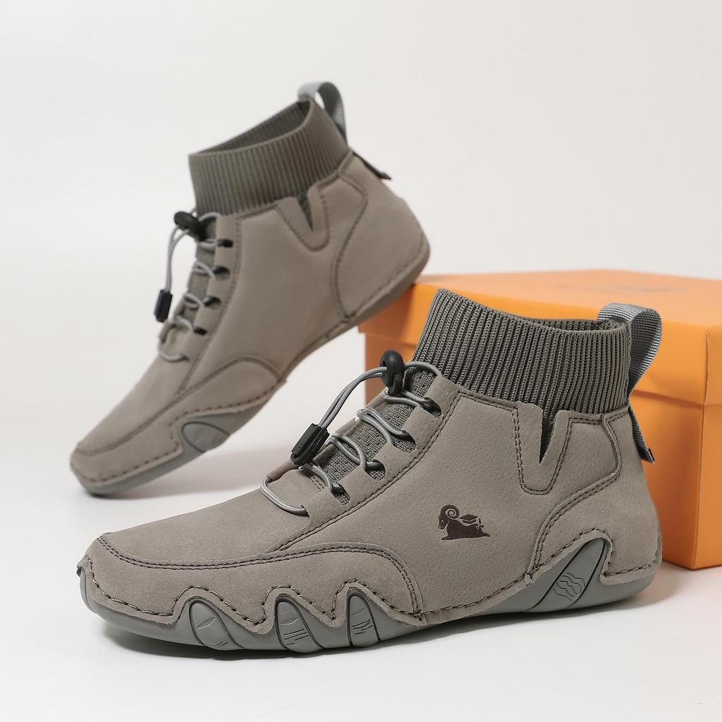 Unisex High-Top Casual Shoes and Large-Size Martin Boots