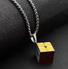 Street Trend Personalized Accessories, Colorful Rubik'S Cube Necklace Men'S And Women'S Accessories, Personalized Hip-Hop Fun Sweater Chain