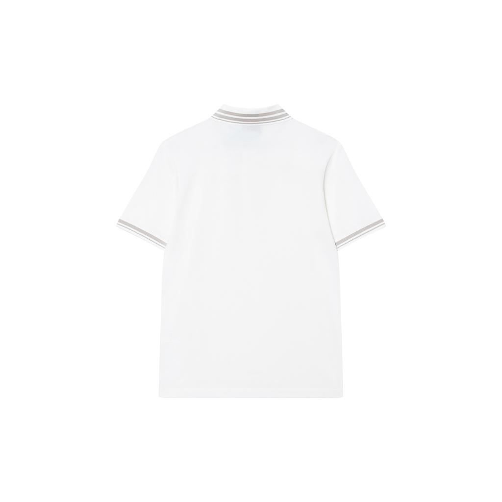 Emporio Armani Logo Straight Fit Short Sleeve Polo Shirt Men tops White EM000859AF12955-U0003