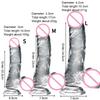 Soft Jelly Dildo Realistic Penis Suction Cup Dildo Big Dick Female Masturbator Clitoral Stimulator Lesbian Sex Toys For Women