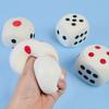 Novelty Dice Board Game Soft Bounce Dice Figurine Squeeze Toy Novelty Gag Table Toy Decompressing Pinch Stress Toy