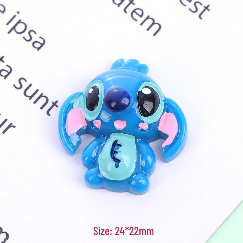 Cartoon Stitch Epoxy Phone Case & Resin Fridge Magnet Storage Box Sticker Set