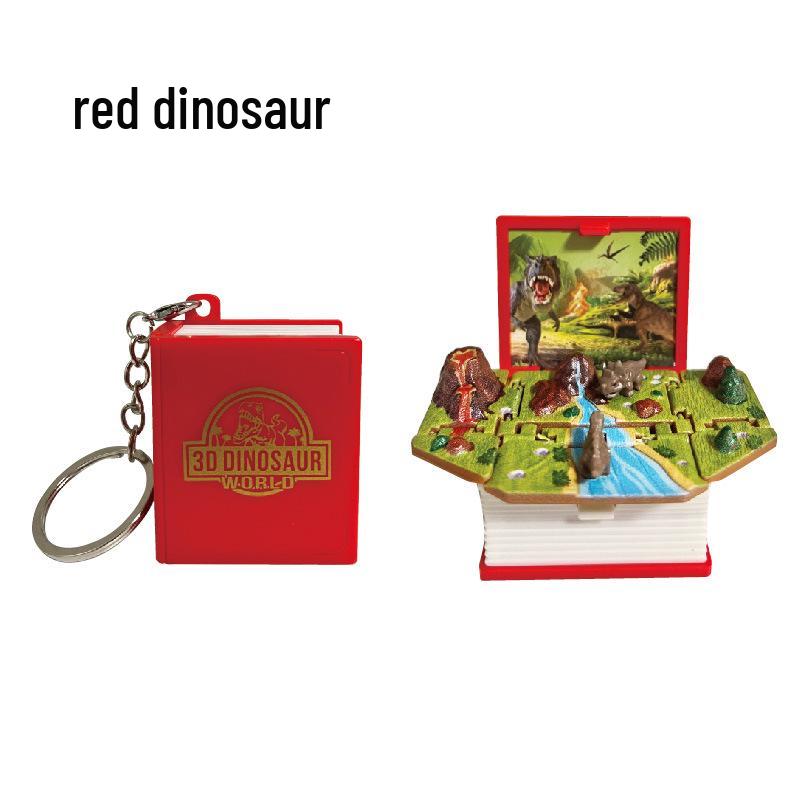 Mini Hamburger 3D Pop-up Book Keychain: Trendy Pendant & Creative Decompression Toy.