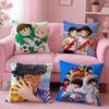 Hot Anime C-Captain Tsubasa Cushion Cover 2-in-1 Reversible Plush Pillow Cover | Car/Sofa/Bed | Perfect Gift
