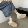 Women Winter Thick Sole Warm Fluffy Slippers Fashion Cozy Indoor House Slides Woman Increase Non Slip Plush Warm Cotton Slippers