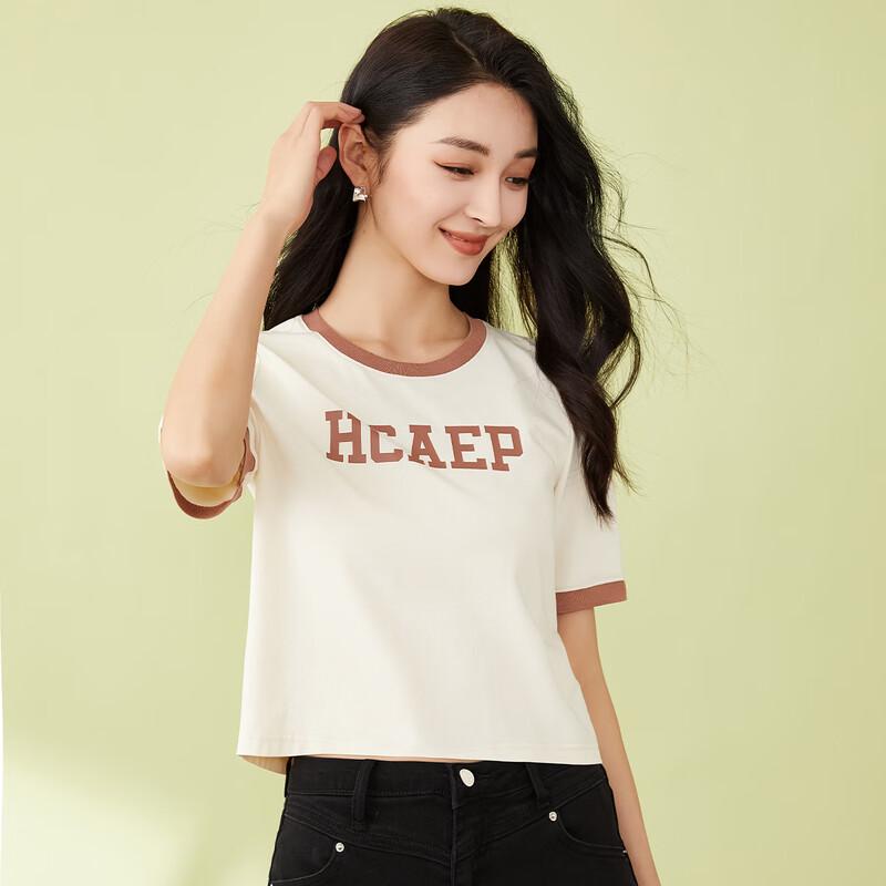 Women's Versatile Patchwork Print Short Sleeve T-Shirt