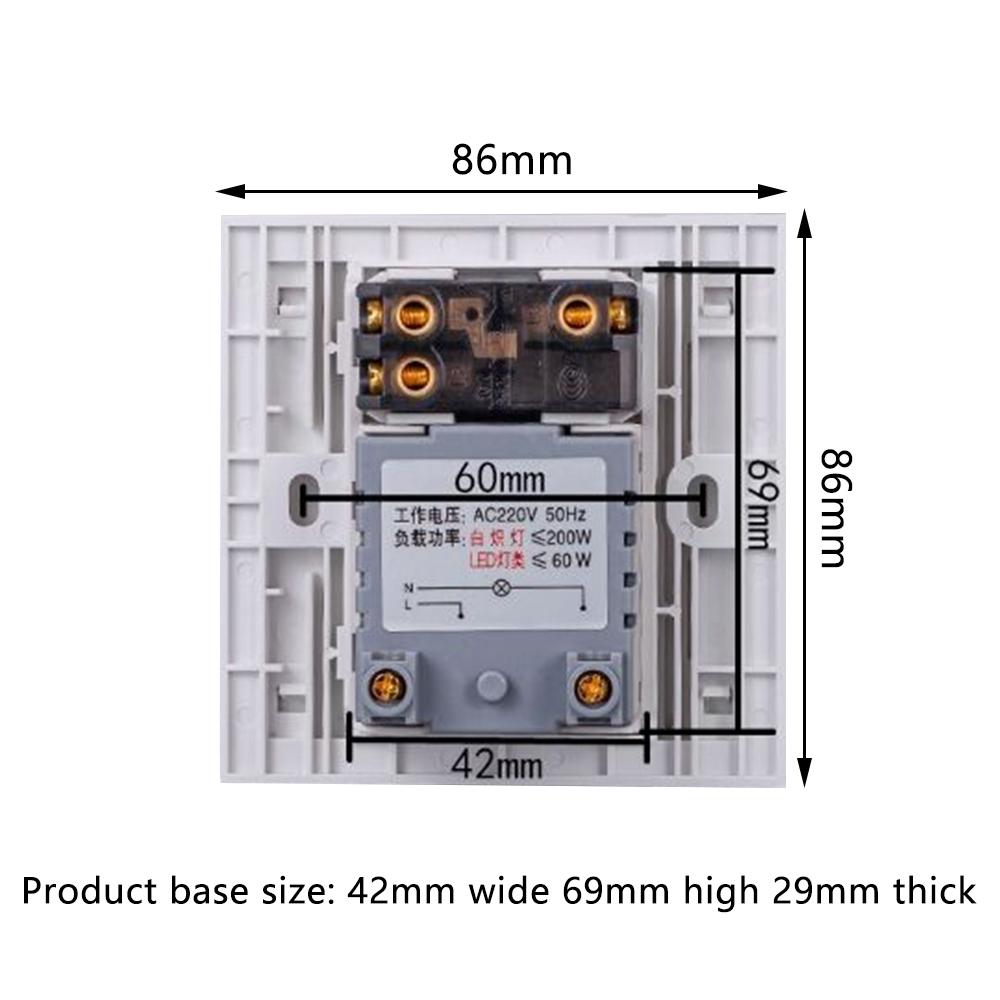 Motion Sensor Light Switch PIR In Wall Sensor Switch Occupancy Sensor Light Switch AC110-240V for Household