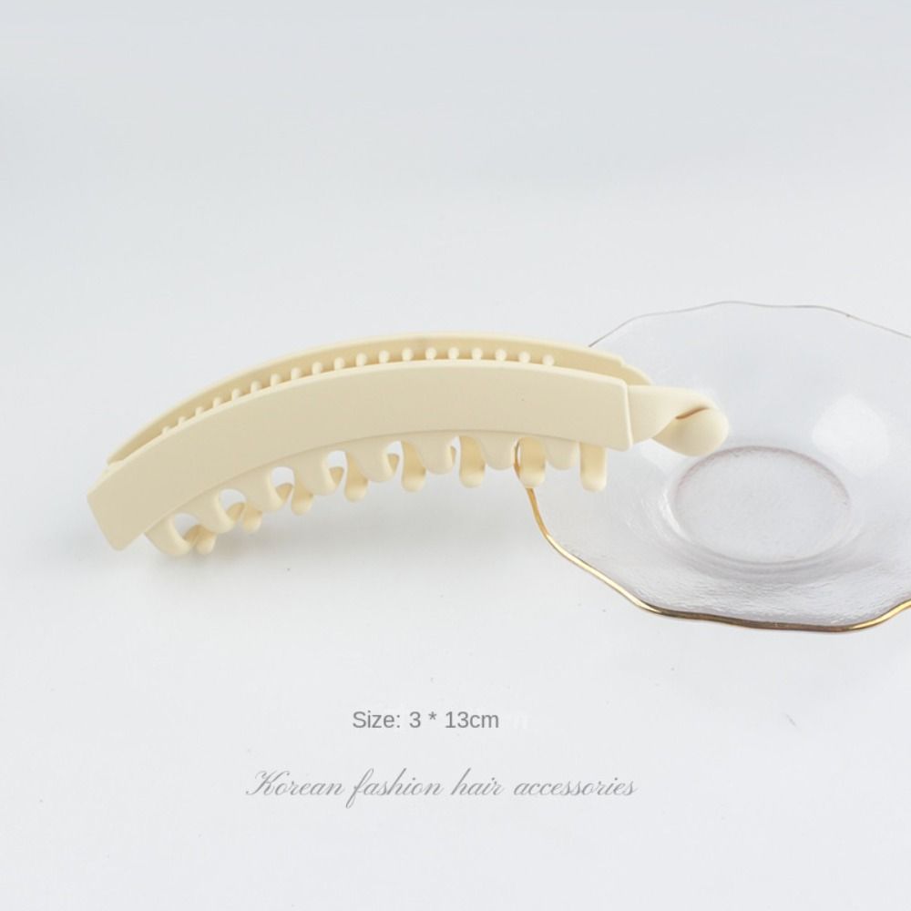 

Matte Hair Clips Solid Color Claw Clip New Barrettes Women бежевый