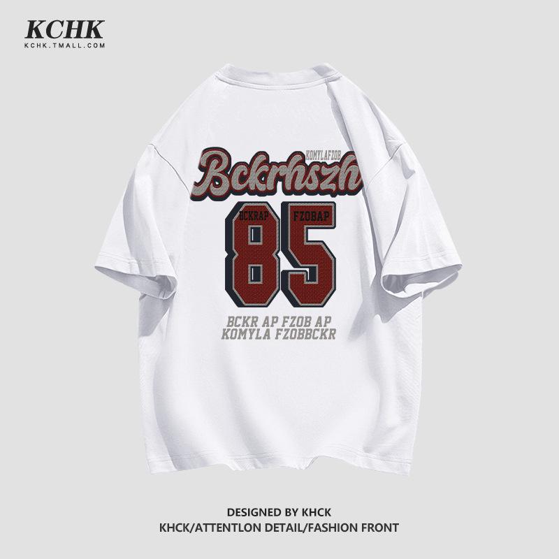 

Женская хлопковая футболка в американском ретро-стиле, черная, хип-хоп, свободного кроя, больших размеров, модный летний стиль M (80-100 jin) белый