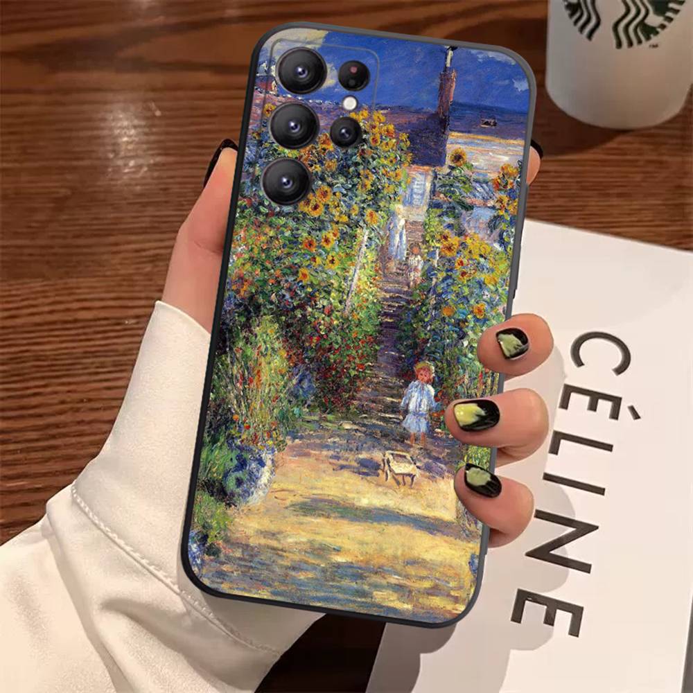 Claude Monet Impressionism Painter Case For Samsung Galaxy Case S25 S23 S22 S21 S30 S20 S10 Ultra Plus FE TPU Soft Cover