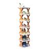 Foldable X-Shaped Multi-Layer Shoe Rack for Home, Balcony, or Dorm Storage