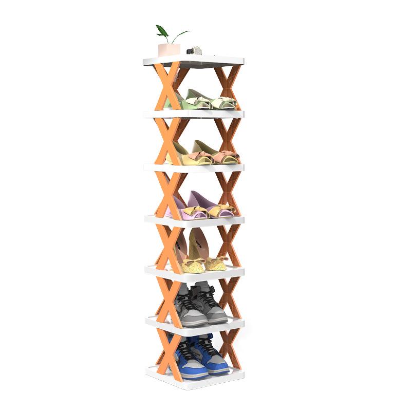 Foldable X-Shaped Multi-Layer Shoe Rack for Home, Balcony, or Dorm Storage