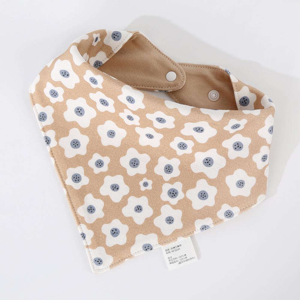 Korean Style Cotton Baby Bib - Double-Sided & Versatile for 0-2 Years