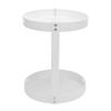 Rotating Spice   2 Tier Carbon Steel Multifunctional Round 360 degrees  Turntable Spice Rack for Kitchen Cosmetics