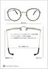 [Face Trick Glasses] Face Trick Glasses UV protection of 99.9% or more. Sharp round shape. Comfortable soft nose pads. Retro modern metal frame.