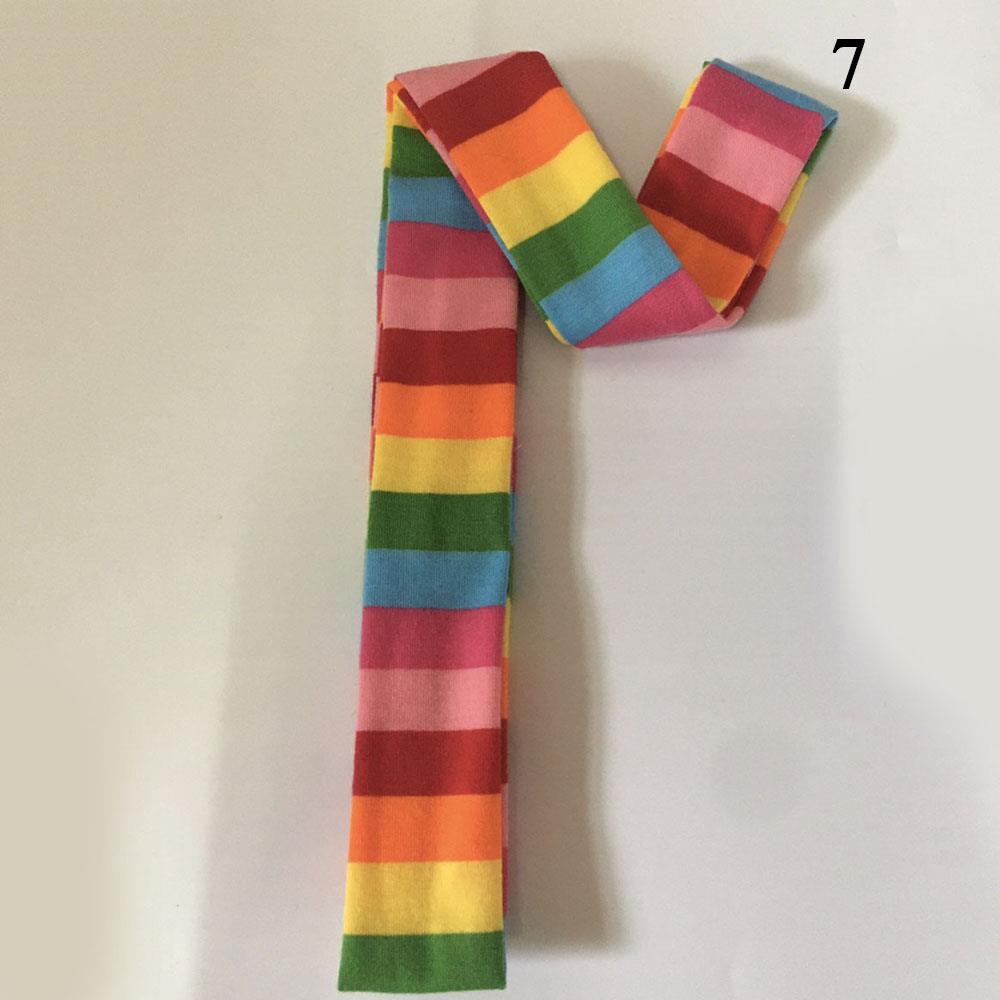 Women Harajuku Cotton Scarves Women's Striped Scarf Y2k Black Grey Stripe Long Scarves Decorative Neckerchief Casual Streetwear