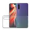 Huawei P30 Case - Phonillico® - Transparent Soft Silicone - Tempered Glass Black Edge - Ultra Slim