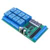 DC 12V 8 Channels Multifunction Timer Time Switch Relay Module Timing Cycle Interlock Self-locking Momentary Bistable