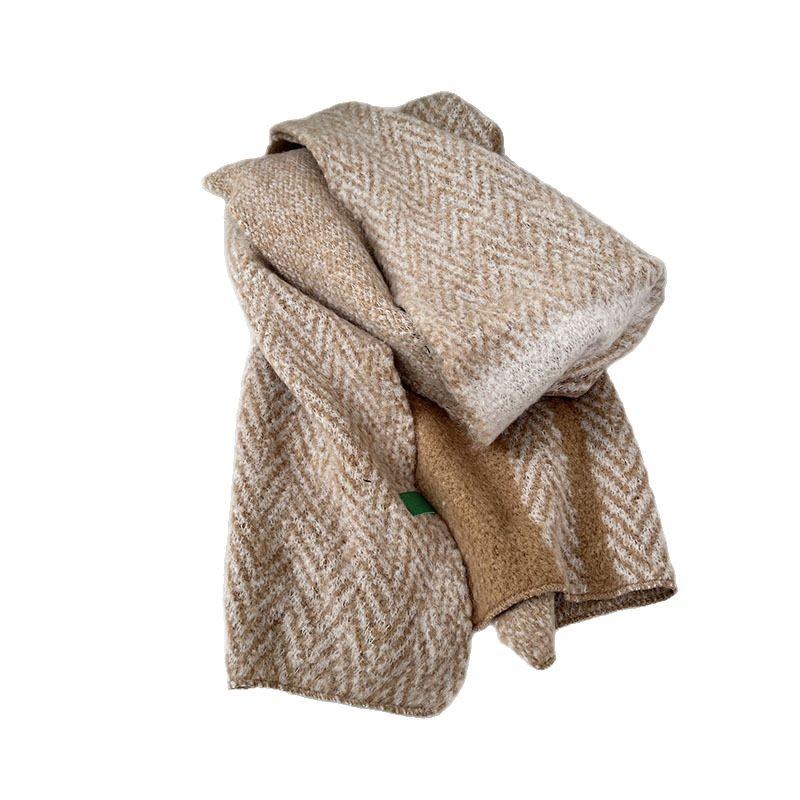 High-end scarf women's winter new versatile fashionable cold-proof thickened shawl student couple warm scarf
