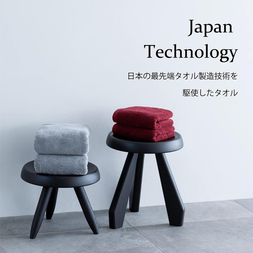 Towel Laboratory Face Steel Professional Fast JapanTechnology [Toughness PRO] #005 Towels, Gray, 10-Pack, Grade, Thick, Volume, Long-Lasting,