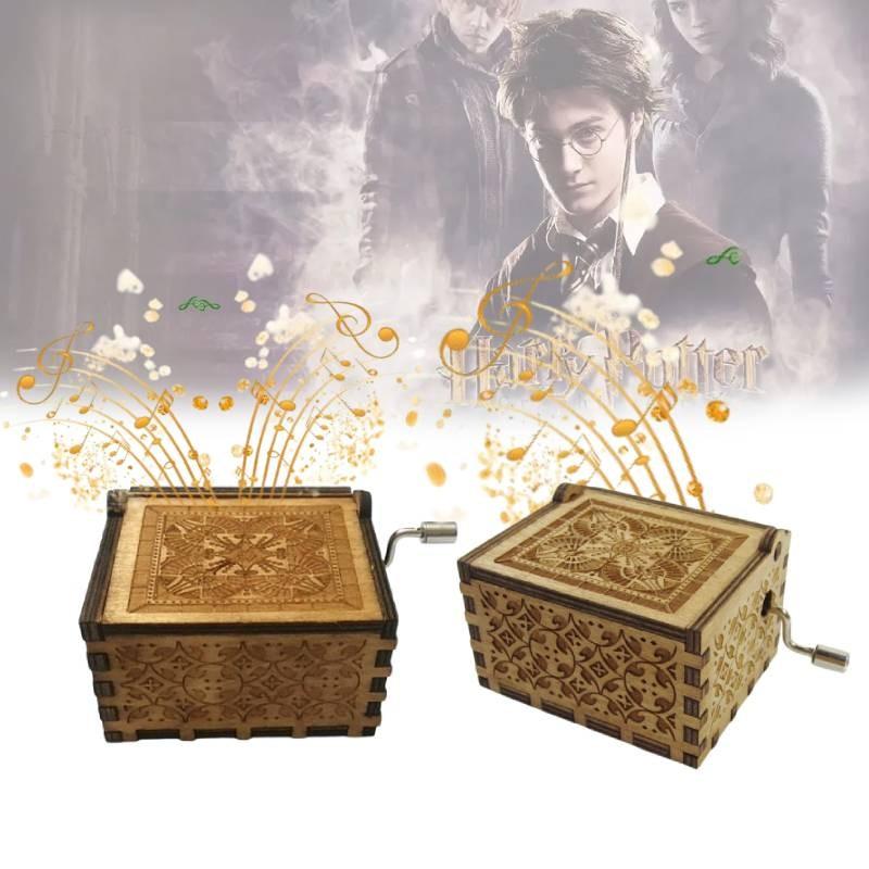 The Sorcerers Stone Handmade Music Box Carving Decor Special Characters Included
