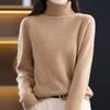 Navava Women Soft Warm Solid Mock Neck Knit Top Nk3371