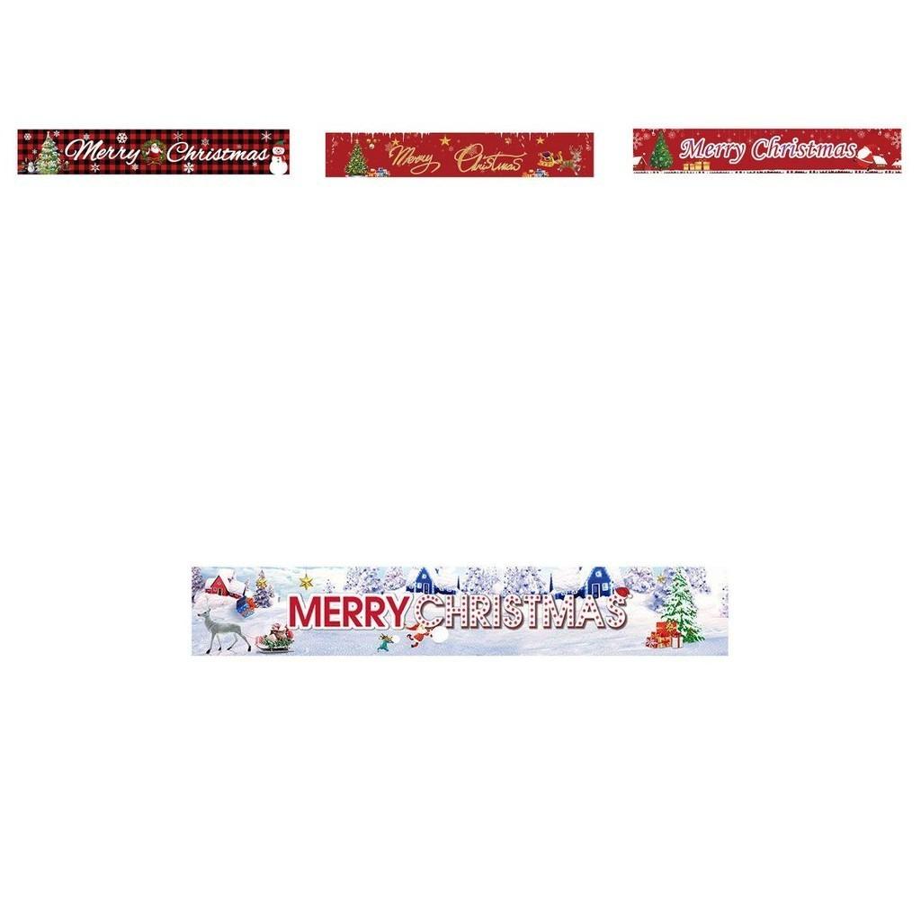 Steaguri Vibrante de Crăciun Pentru Decorațiuni Festive Bannere din Poliester în Formă Pătrată