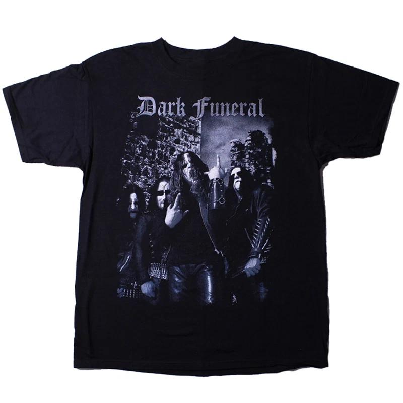 Dark Funeral Band Members Black T-Shirt Cotton Full Size L