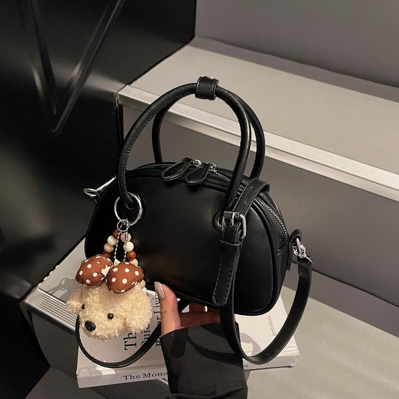 Fashionable Ladies Handbag Cute Semi-Circle Simple Large Atmosphere Single Shoulder Women's Crossbody Casual Small Bag