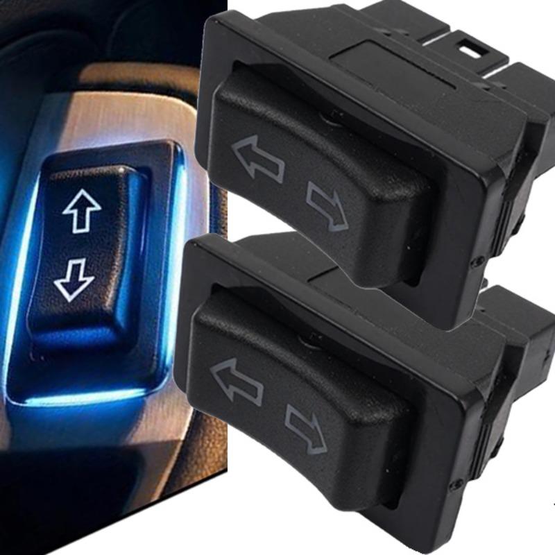 Universal Auto Car Power Window Switch Lifting Switch 5 Pin DC 12V 20A Blue/Red Light Color and Harness Pushbutton Switches 3