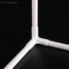 {MX} 10 Peças 12mm Conector de Tubo de Plástico Branco Para Prateleira DIY Tenda Junta Fixa Conexão Cotovelo Reto 3 Vias Gancho de Guarda-roupa
