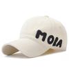 Casual Cotton Baseball Cap With Embroidered Mora Letter And Sunblock For Summer